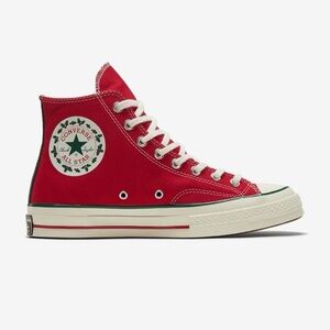 Converse Chuck Taylor 70 Hi Red / Green / White Christmas W7/M5